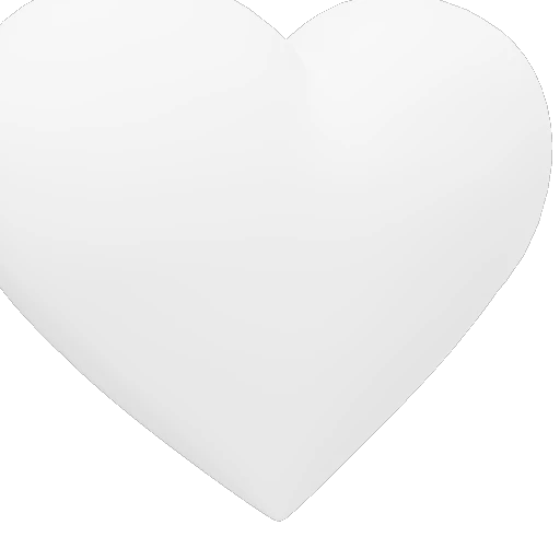 Ruby Crystal 3D Heart
